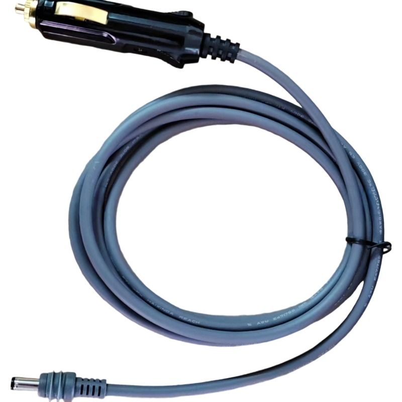 Ethernet Mini Device Car Cigarette Lighter In-vehicle DC Plug Power Cable, 3-meter Car Charger 