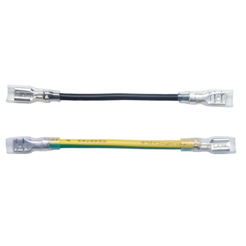 0.82 Square Millimeter 4.8 Straight Type Insert Spring Terminal with Sheath, 2 Square Millimeter 187 Insert Spring Terminal Wire 