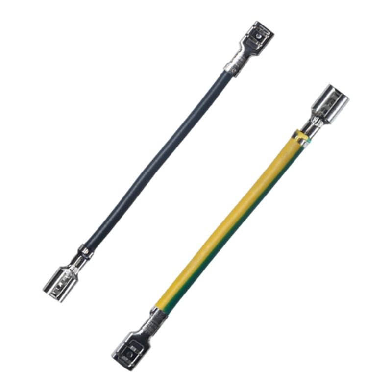 0.82 Square Millimeter 4.8 Straight Type Insert Spring Terminal with Sheath, 2 Square Millimeter 187 Insert Spring Terminal Wire 