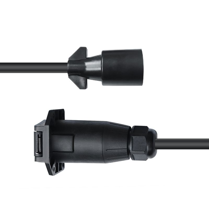 7-core One-to-two American-style Trailer Plug Connecting Wire, 7-pin American-standard RV Trailer Connecting Extension Power Cord