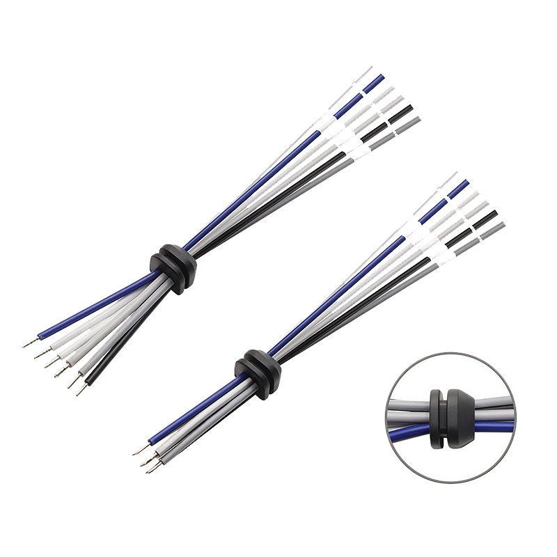 1007 18AWG Automotive Horn Audio Output Connection Extension Cable, In-vehicle Speaker Combination 6-pin Audio Cable