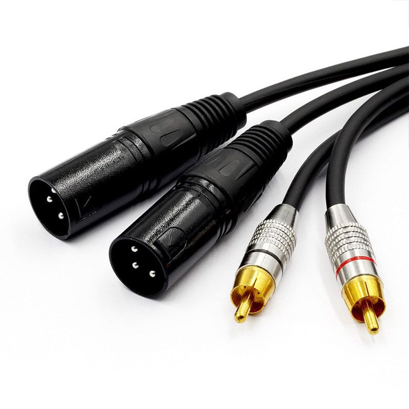 New RCA Audio Cable DMX512 Signal Stage Lighting Cable - XLR Unbalanced XLR Noise-Canceling Shielded Cable