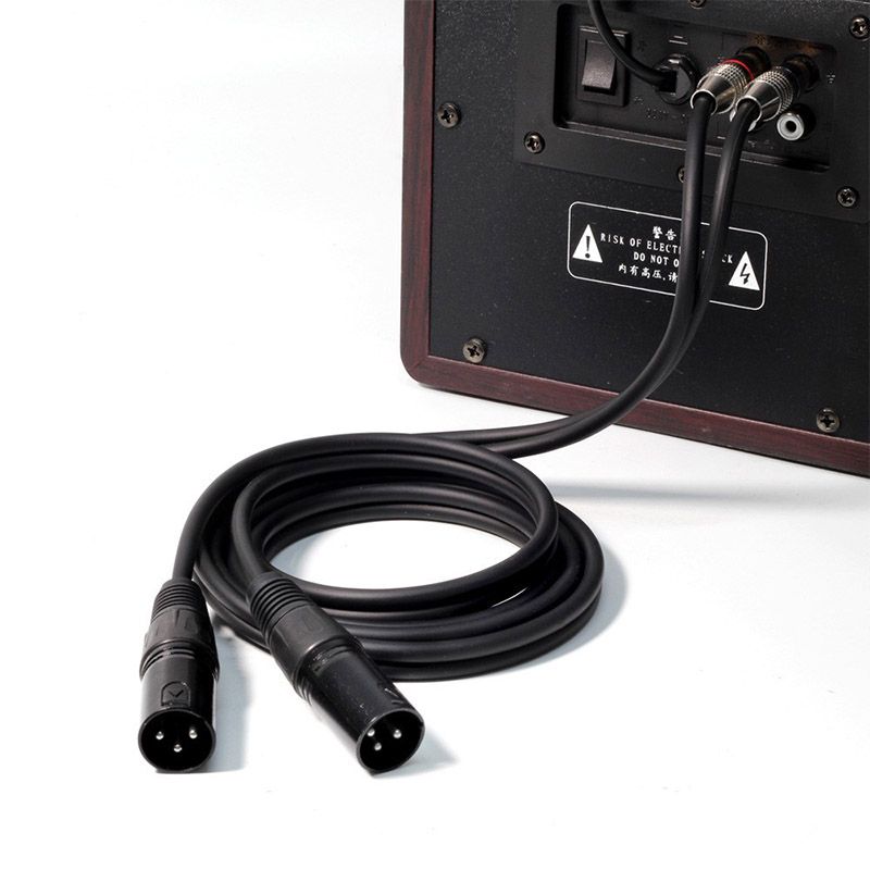 New RCA Audio Cable DMX512 Signal Stage Lighting Cable - XLR Unbalanced XLR Noise-Canceling Shielded Cable