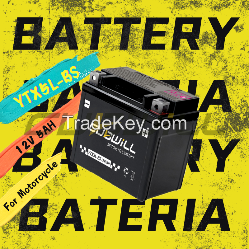 YTX5L 12V 5ah AGM Motorcycle battery bateria para moto