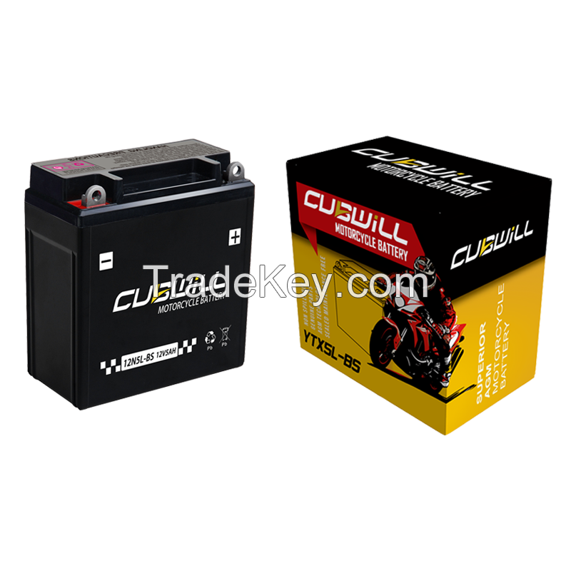 YTX5L 12V 5ah AGM Motorcycle battery bateria para moto