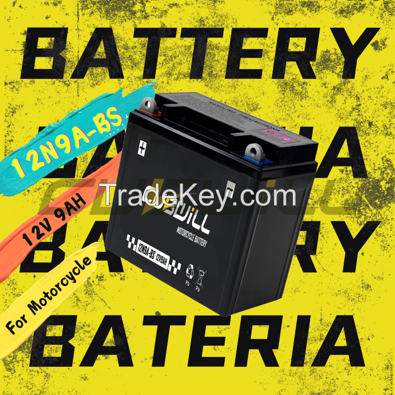 12N9A 12V 9ah AGM Motorcycle battery bateria para moto