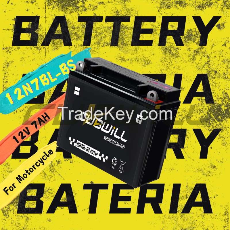 12N7BL 12V 7ah AGM Motorcycle battery bateria para moto