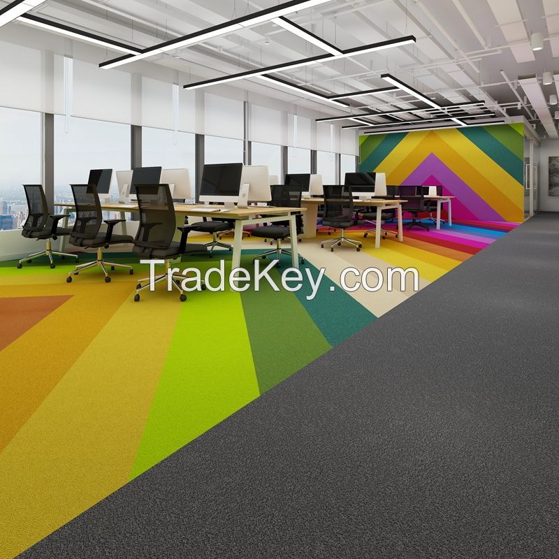Office Commercial Modular Floor Square Carpet Tiles Mat Rug