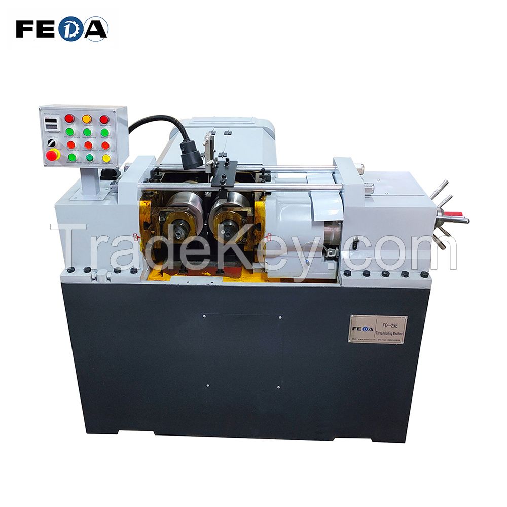 FD-25E hex bolts threading machine high precision threading machine  rod thread making machine
