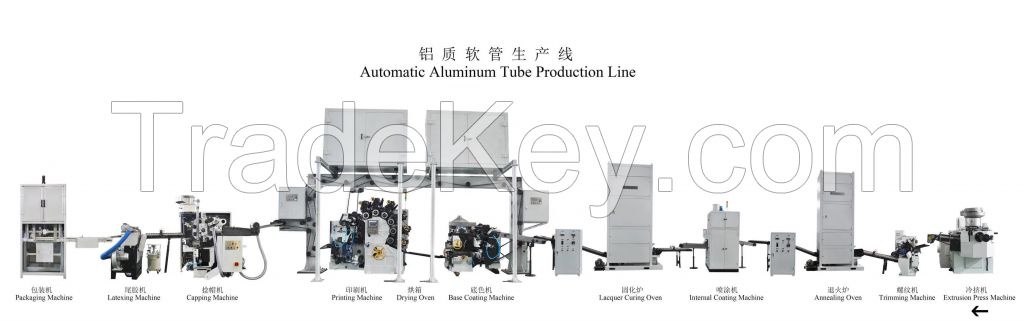 Adhesive Aluminum Packaging Tubes Making Line Machines