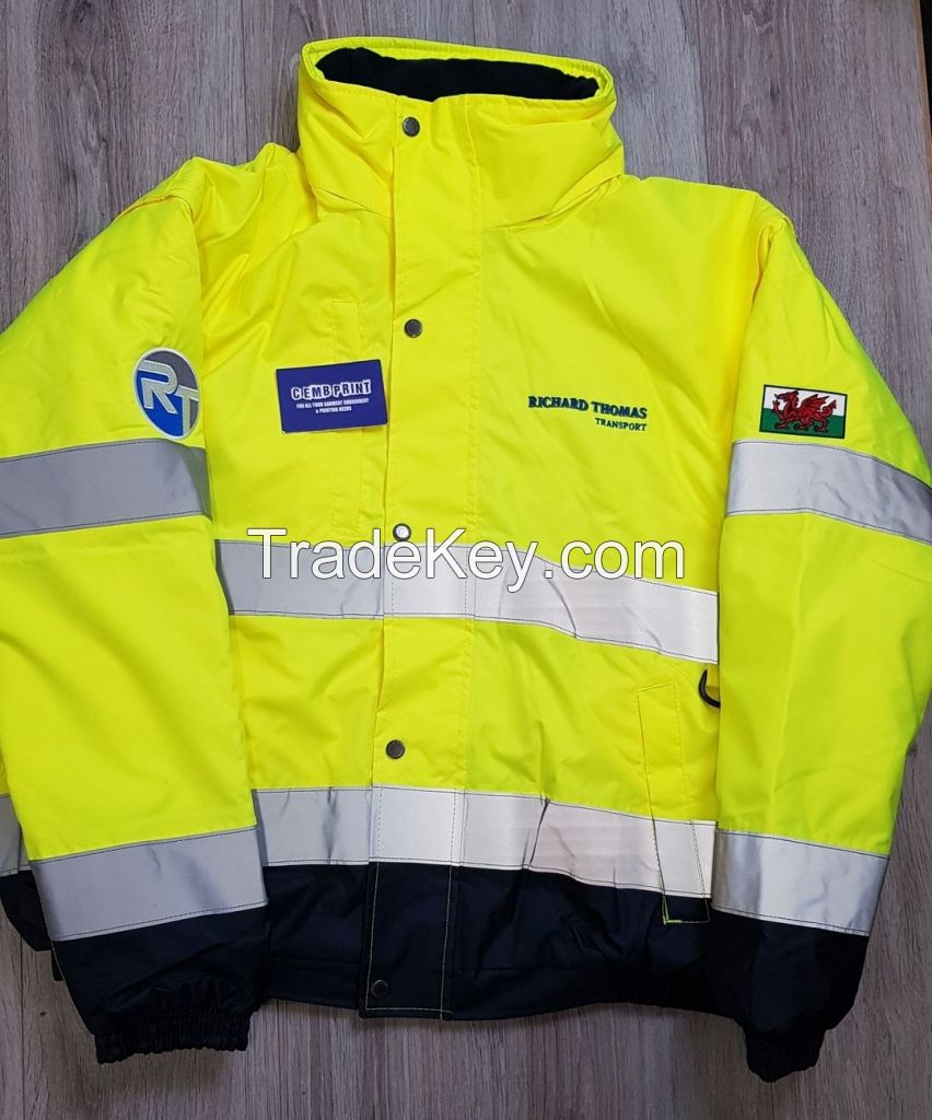 High Visibility Reflective Safety Vest with Multiple Pockets and LED Wire Holder