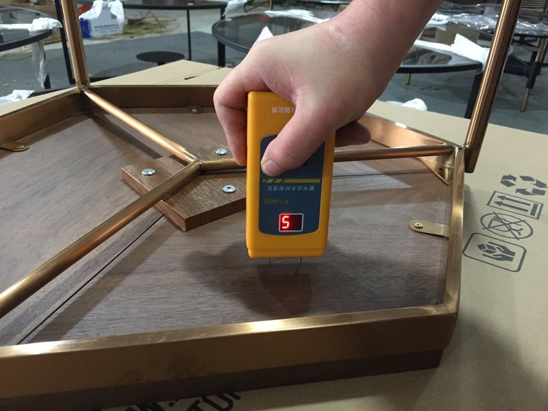 Glass Bamboo wooden table desk furniture test Inspection third-party QC inspector final random Quality Control Service in China