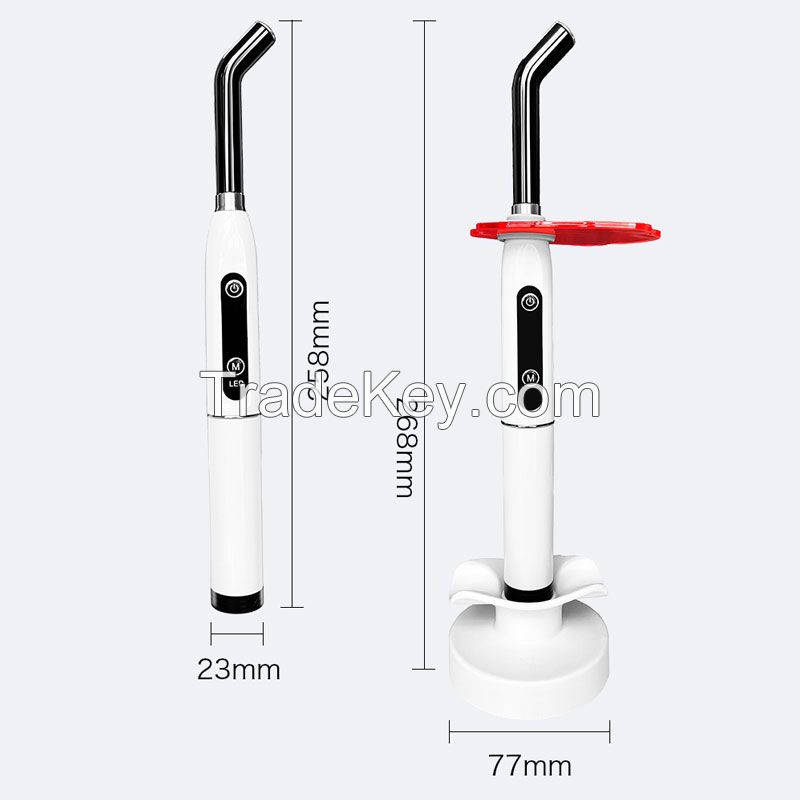 1 Second Dentistry Equipment Orthodontic Composite Curing Light LED Cure Lamp High Power 2200mW/cmÂ²