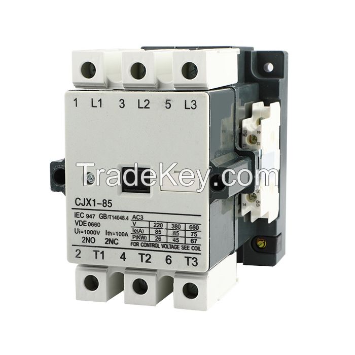 AC Contactor CJX1(3TF) CJX1 Series Contactor | 32A/63A/250A/630A 220V/380V/660V | Motor Starter & 3UA Relay Compatible | IEC Certified
