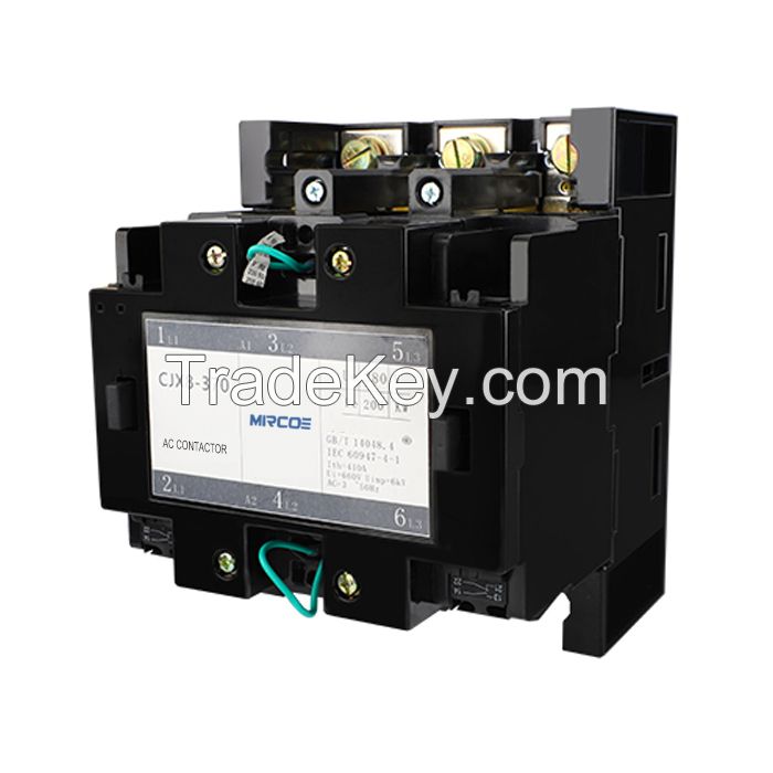 AC Contactor CJX8(B)  AC Contactor 24V-660V 9A-475A for Motor/Compressor Control - with JR29 Thermal Relay, IEC60947-4-1 Certified