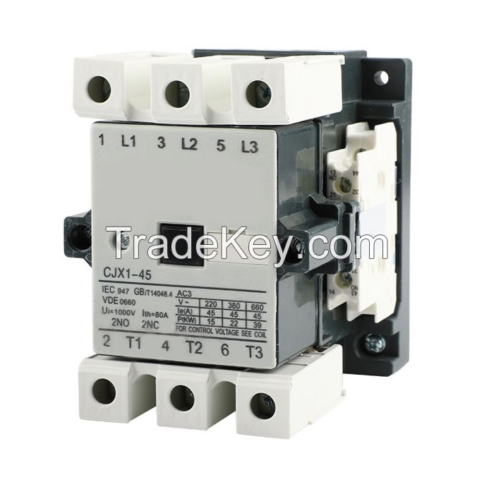 AC Contactor CJX1(3TF) CJX1 Series Contactor | 32A/63A/250A/630A 220V/380V/660V | Motor Starter & 3UA Relay Compatible | IEC Certified
