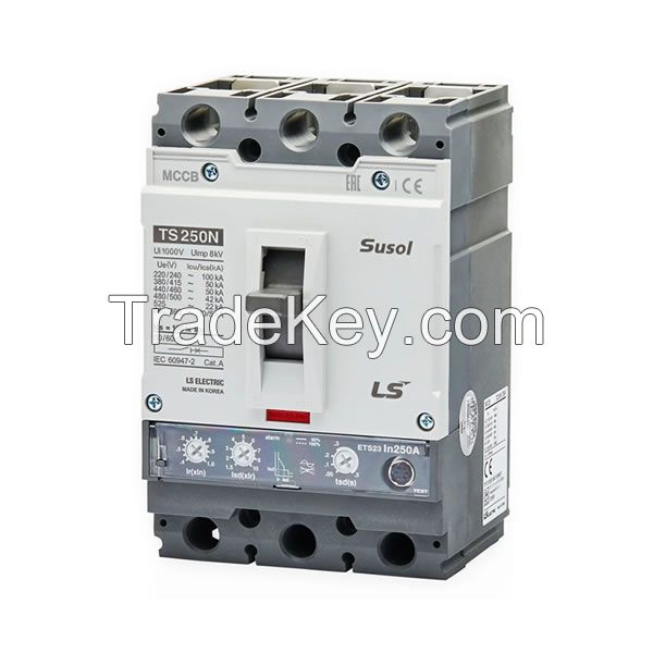 Susol TE/TD/TS Series MCCB | 16A-1600A, 150kA Breaking Capacity | 100% Ics, Thermal-Magnetic Trip