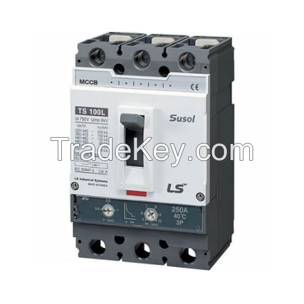 Susol TE/TD/TS Series MCCB | 16A-1600A, 150kA Breaking Capacity | 100% Ics, Thermal-Magnetic Trip
