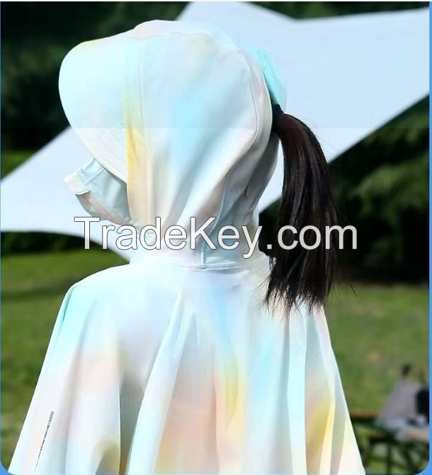 Women's Summer UV Protection Original Yarn Ice Silk Cape Sunscreen Clothing