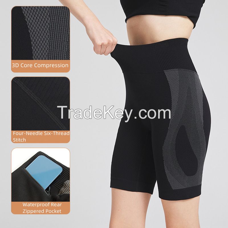 Moisture-Wicking Quick-Dry High-Stretch Workout Pants with Zippered Pockets Ã¢ï¿½ï¿½ Compression Fitness Tights
