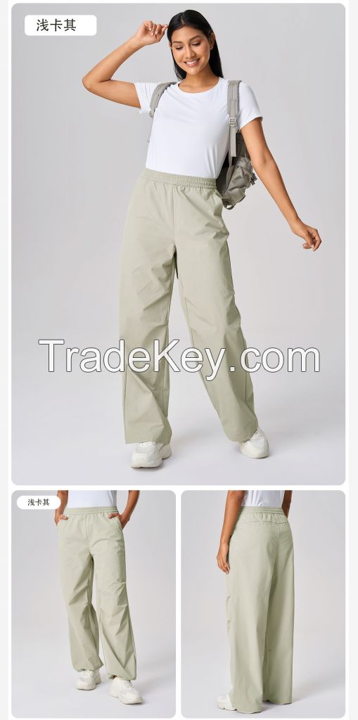 Women&#039;s Air-Layer Lounge Pants - Flowy Straight-Leg Wide Trousers with Slimming Drape &amp;amp;amp; Naked Sensation Comfort D25078