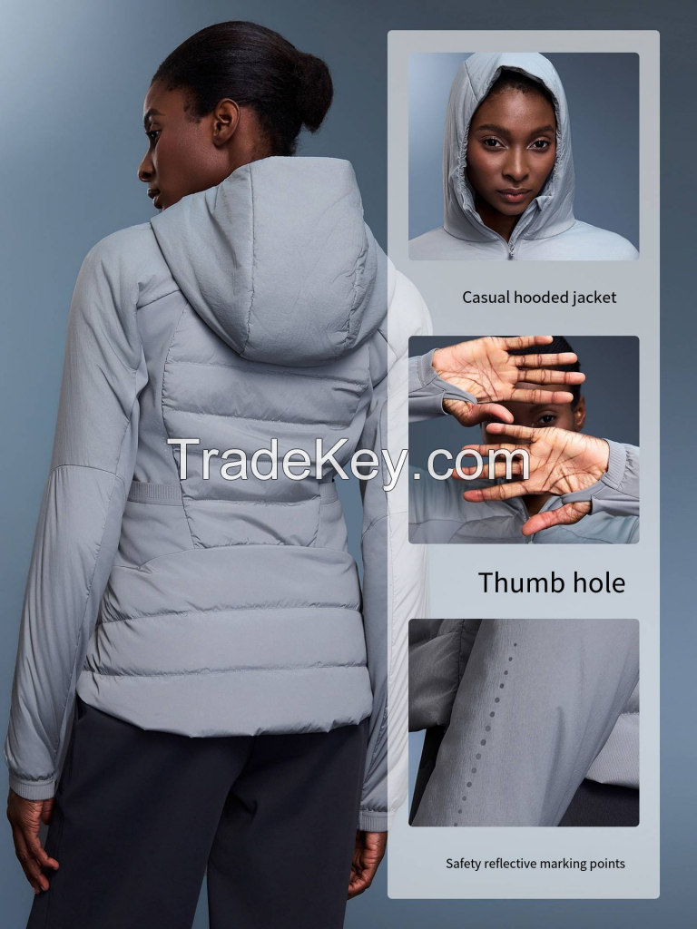 Women's Lightweight Down Jacket - Sporty Parka for Running D25119