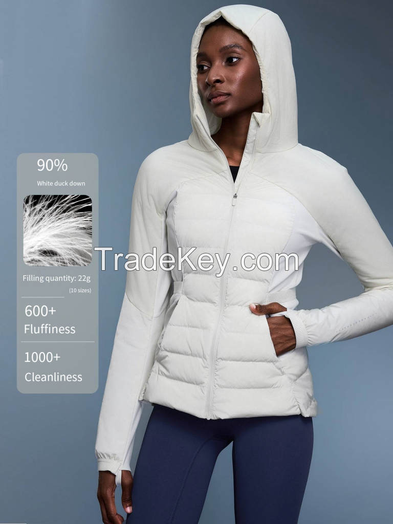 Women's Lightweight Down Jacket - Sporty Parka for Running D25119