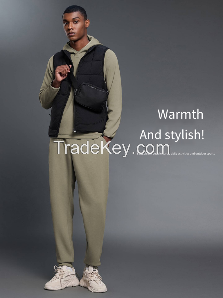 Men's Quilted Vest - Lightweight Stand Collar Gilet DMJ030