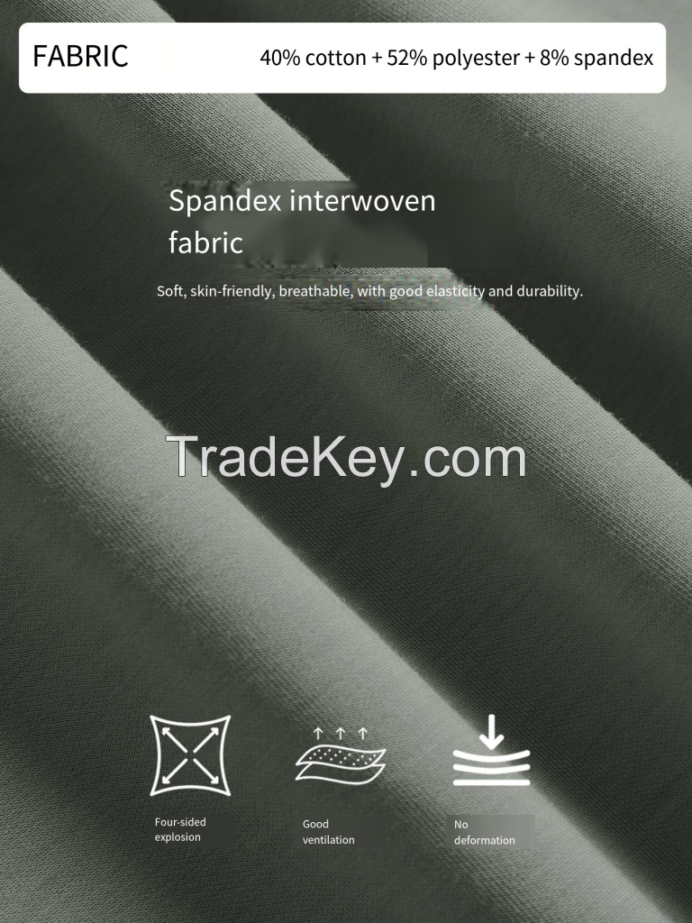 Men's Air Layer Half-Zip Sweatshirt - Minimalist Pullover Top DMT027