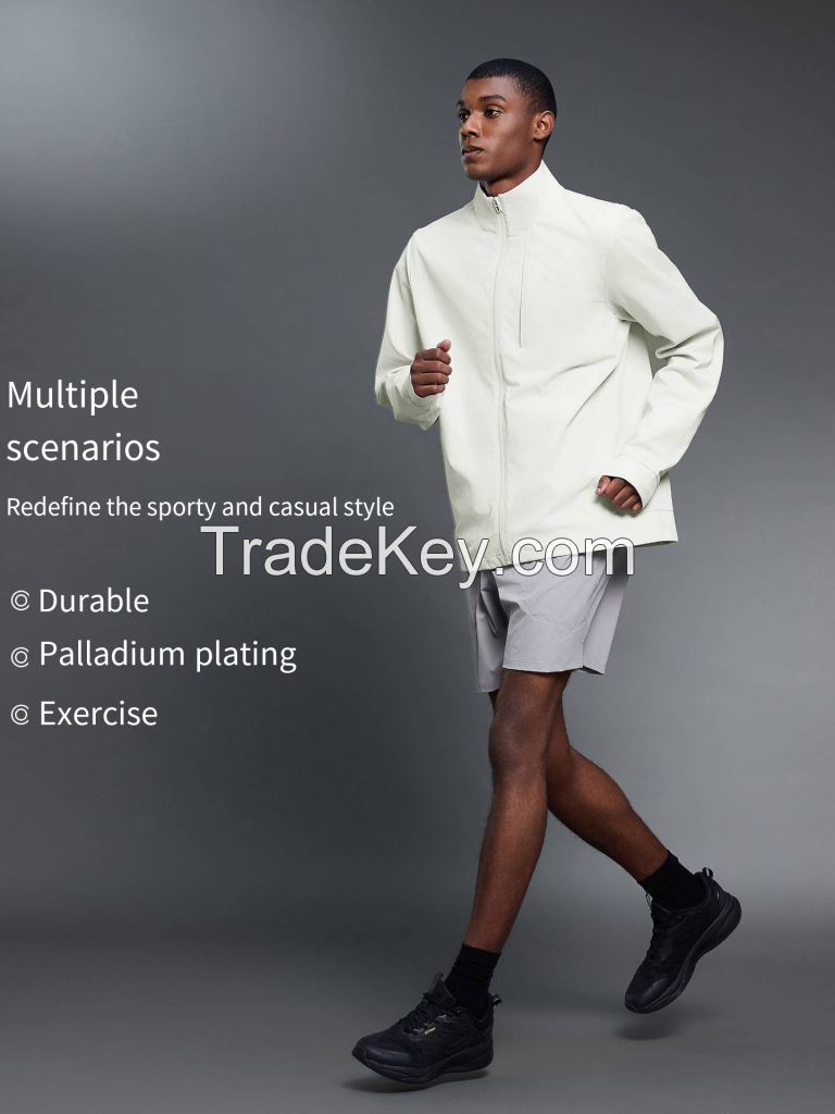 Men's Stand Collar Jacket - Versatile Commuter Top DMJ015