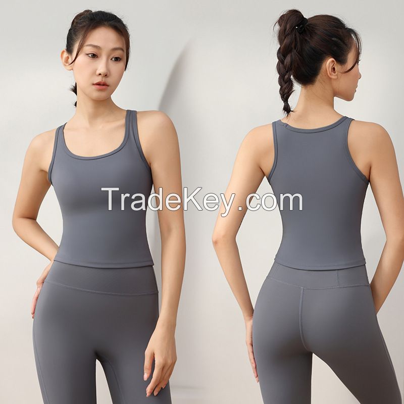 All-in-One Sports Bra Top - Supportive Fitness Camisole 630