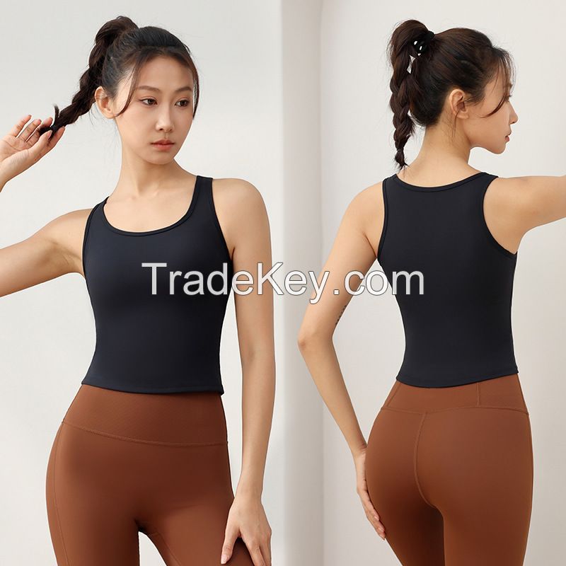 All-in-One Sports Bra Top - Supportive Fitness Camisole 630