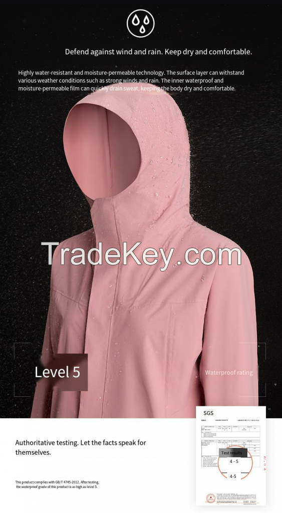 Tri-Guard Fleece Jacket - Waterproof Hiking Shell DAW011