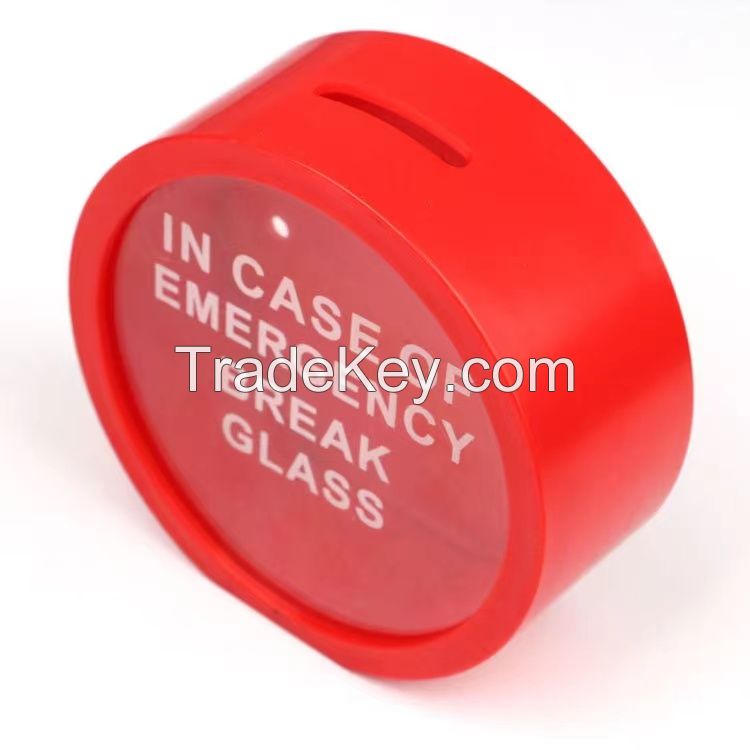 Creative Emergency Life Saving Piggy Bank Money Boxes Jar Coins Storage Box for Euro GBP Money Home Decoration