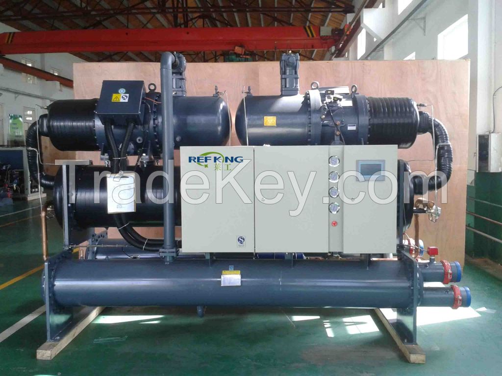 Glycol water cooled screw chiller