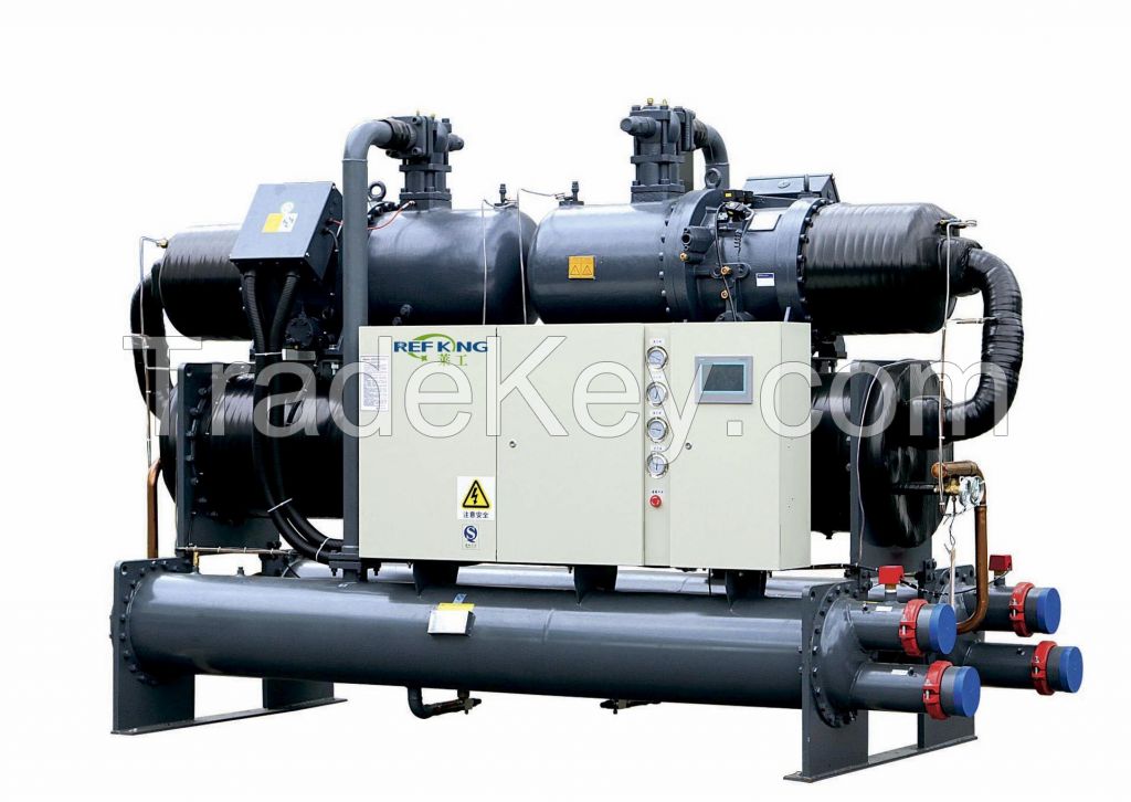 Glycol water cooled screw chiller