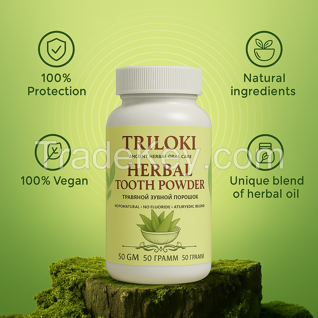 Retail Natural Whitening Herbal Tooth Powder for Oral Hygiene and Gum