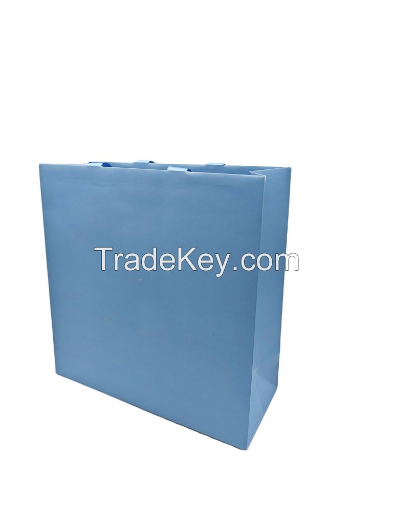 Factory Direct Supply Premium Feeling Customized Free Design Kraft Paperboard Handbag Shopping Gift Luxury Ribbon Bags