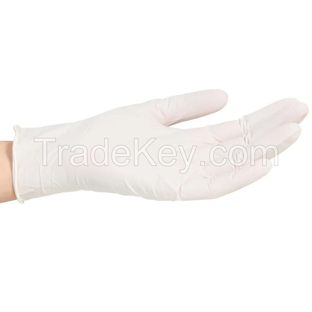 100pcs/box White Powder Free Nitrile Gloves Disposable Nitrile Gloves