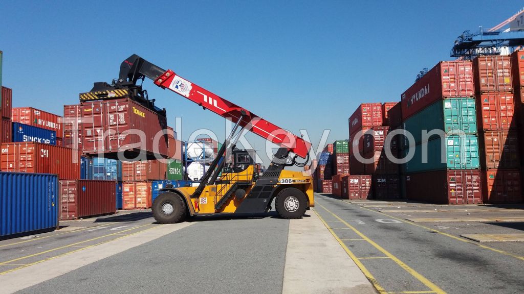 10t 16m SRSC1009-6E Lifting Height Reach Stackers Factory Price