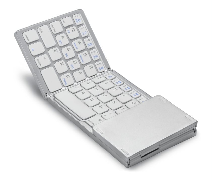 folding keyboard with numeric number keys