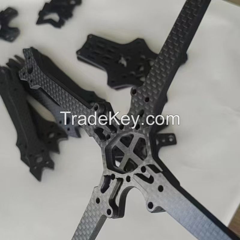 3K carbon fiber plate CNC carbon fiber products gloss matte plain weave drone frame carbon fiber plate