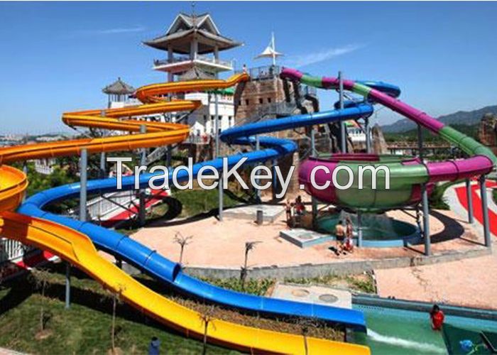 Water Park Slide Boomerang Water Slide for Hotel Resort Water Park