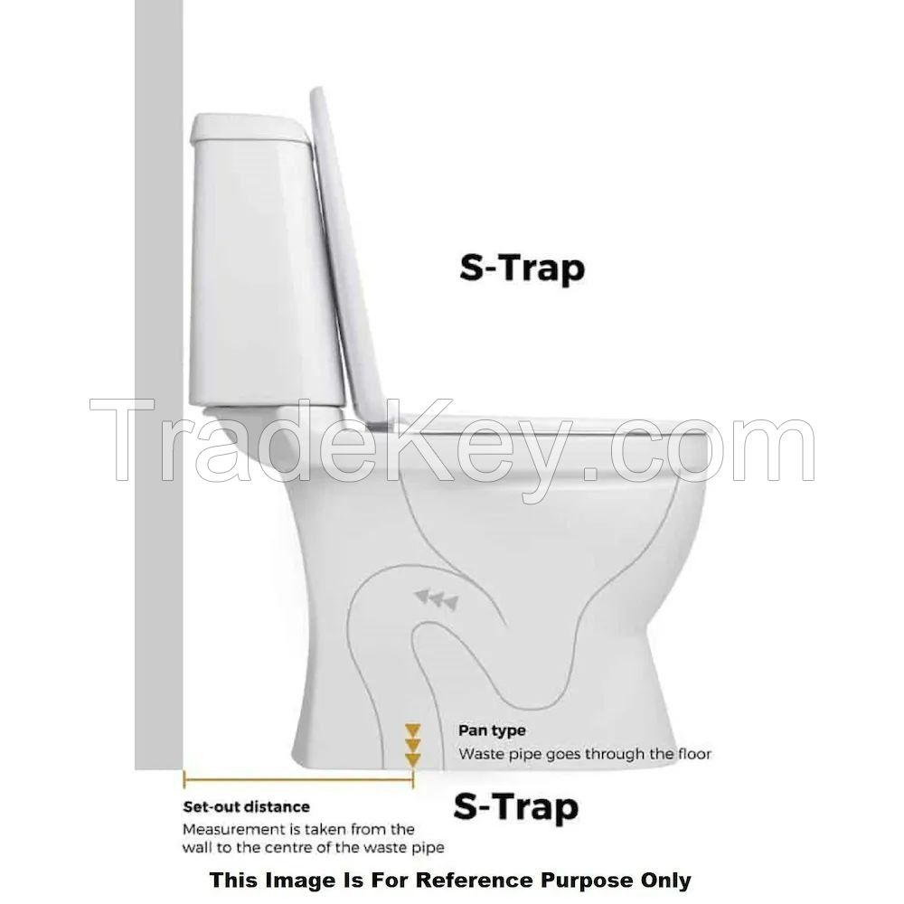 Suncera Premium One Piece Toilet Seat, Floor mounted, glossy finish