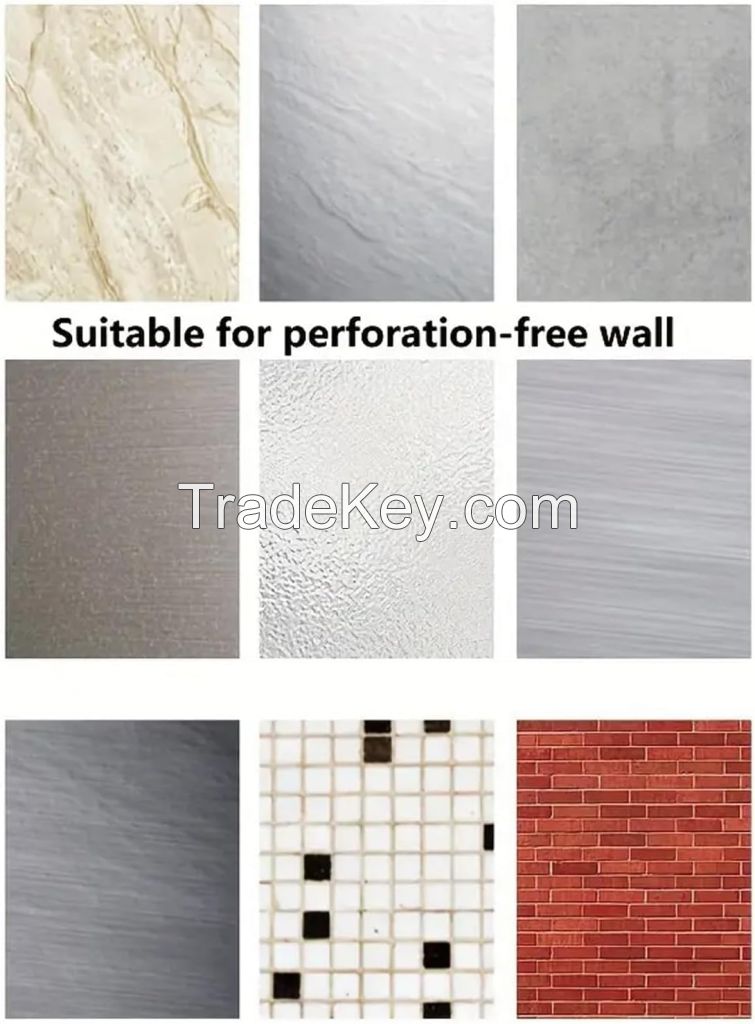 Wall-Mounted Toothpaste Holder (2 Pack), Strong Adhesive Bathroom Storage Rack, Multifunctional Toothbrush Organizer for Bathroom, Easy Installation, Free...