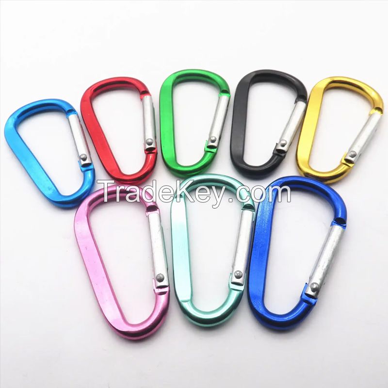 Huafeng Custom Triple Lock Rock Climbing Safety Carabiner Aerial Work Climbing Mountaineering Aluminum Carabiner