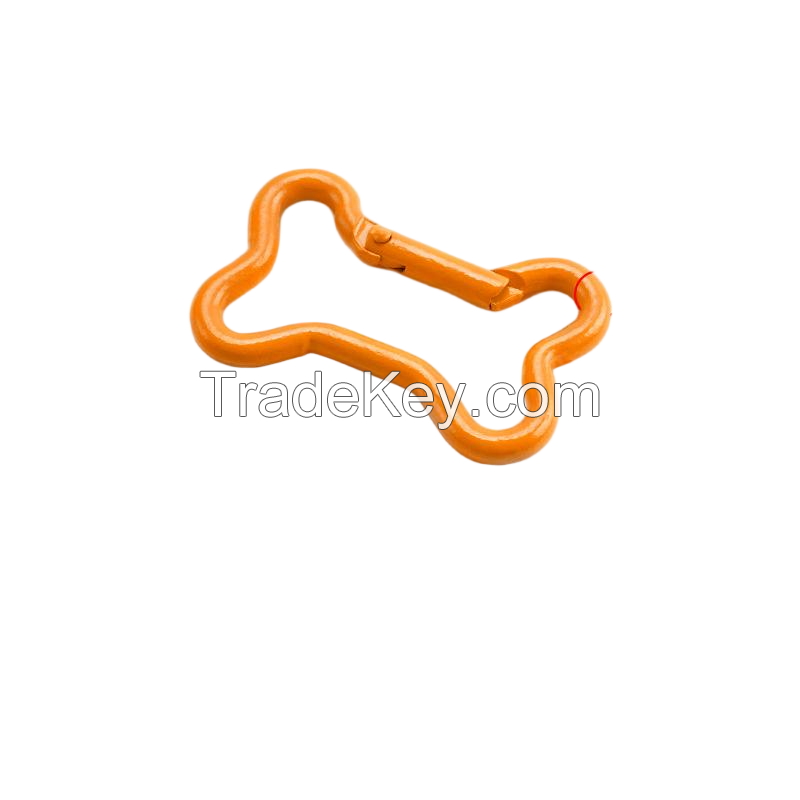 Basic Style Metal Keychain with Practical Locking Carabiner for Vehicle Keychains and Motorcycle Keys