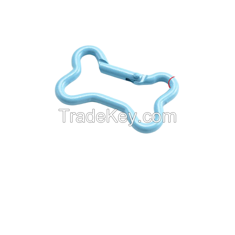 Basic Style Metal Keychain with Practical Locking Carabiner for Vehicle Keychains and Motorcycle Keys