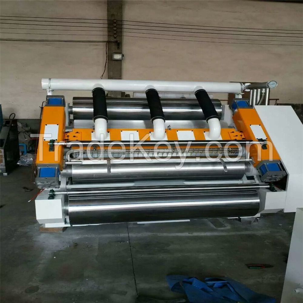 Automatic 2ply corrugated paperboard making machine