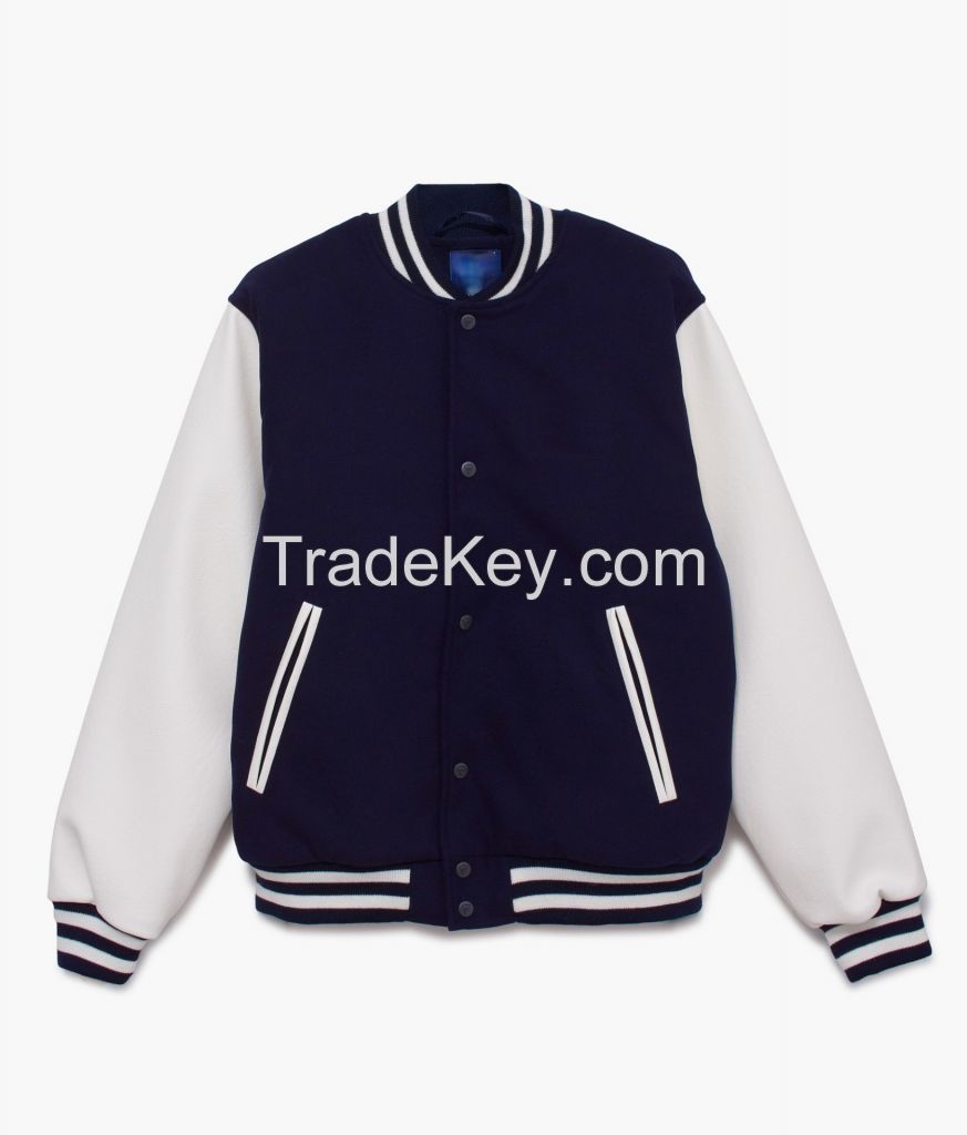 Winter High Quality OEM Bomber European US Sizes Customized Plus Size  Lambskin Men Genuine Leather Jackets